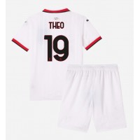 Camisa de Futebol AC Milan Theo Hernandez #19 Equipamento Secundário Infantil 2024-25 Manga Curta (+ Calças curtas)